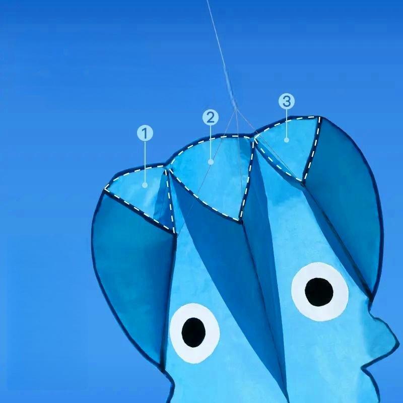 1 Set 3 Meter Soft Octopus Kite Kids Inflatable Outdoor Play Toy With String Line Kite Design For Children Entertainment