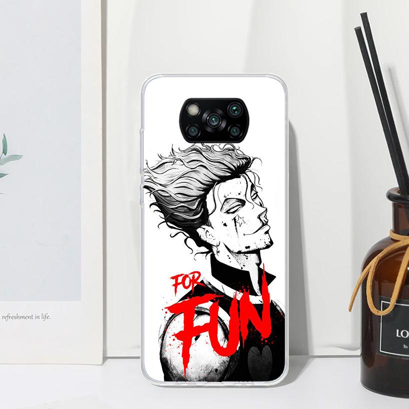 Hunter HXH  Hisoka Phone Case For Xiaomi Poco X7 X6 X5 M7 M8 Pro F7 Ultra Redmi 15C 15 13C 13 12C 12 10 10C 10A Art Fundas Poco