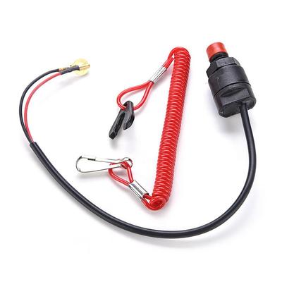 Interruttore di Arresto di Emergenza Potente Lavorazione Fine Rosso Nero Motori e Parti Fuoribordo Interruttore di Arresto di Emergenza Design Dettagliato Abs