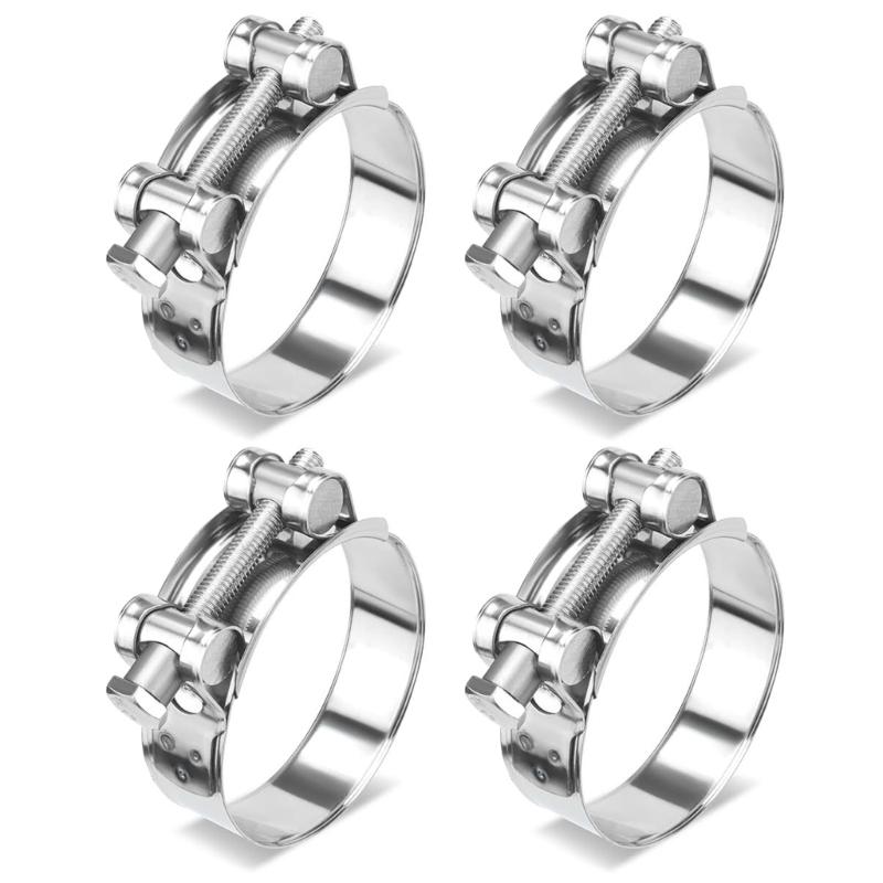 

Pack of 4 Steel Hose Clamps Automotive Hose Clamps Upgrades for Corrosion Resistant Fixing in DIY & Professional Repair 26 to 28mm