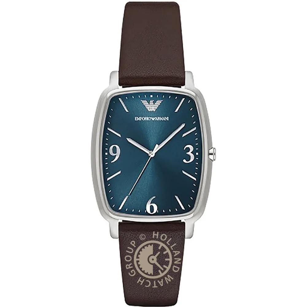 

Emporio Armani Historical Collection Blue Brown Leather Ladies Quartz Watch AR2491 синий
