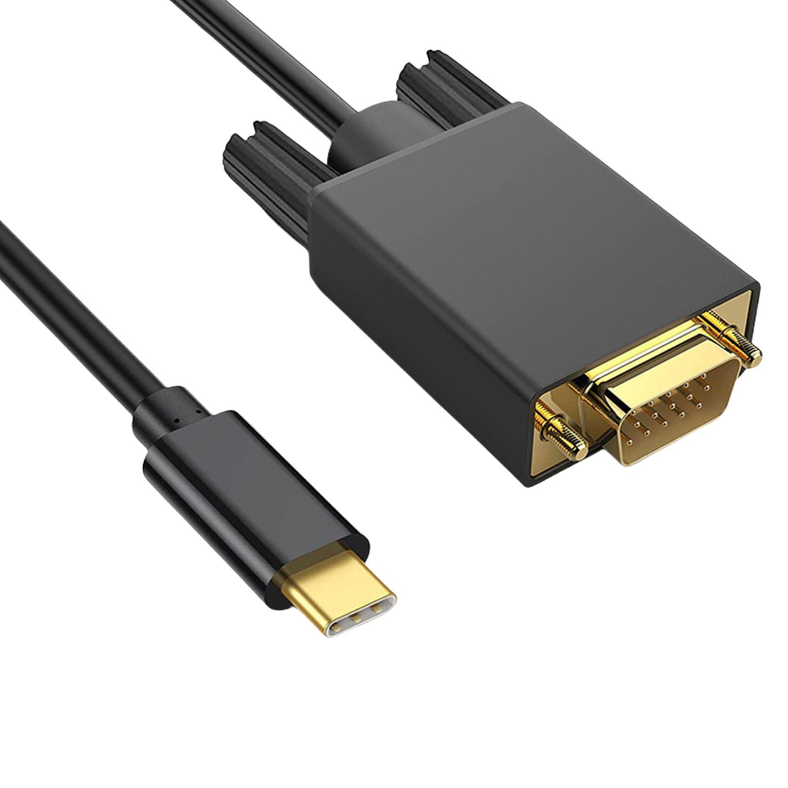 

Кабель USB C - VGA 31 дюйм Высокое разрешение Тип C - VGA Мужской конвертерный кабель для монитора и проектора