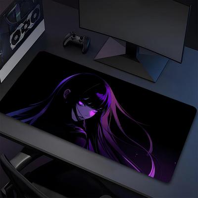 Purple Shadow Xl Gaming Mouse Pad Nonslip Rubber Base Stitched Edge Waterproof Desk Mat For Pc Laptop Gamer Office Computer Accessories C929508