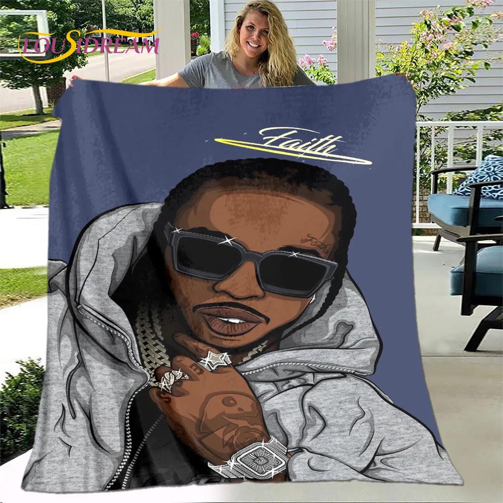 Legend Star Hip Hop Art Rapper Soft Plush Blanket,Flannel Blanket Throw Blanket for Living Room Bedroom Bed Sofa Picnic Cover