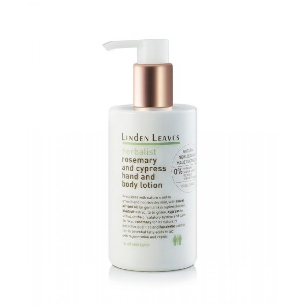 Linden Leaves Herbalist Rosemary   Cypress HAnd And Body Lotion 300ml none