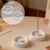 Round Silicone Incense Holder Mold Diy Concrete Gypsum Resin Aromatherapy Stick Base Mould For Home Decoration