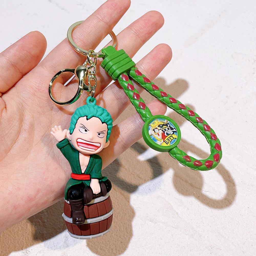 50Styles ONE PIECE Themed Keychain Cute Luffy, Roronoa Zoro, Silicone Toy Doll Key Chain Backpack Decor Small Gifts for Friends