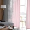 Pink Oil Painting Texture Paint Tulle Curtain For Living Room Bedroom Kitchen Decoration Window Voiles Tulle Curtain