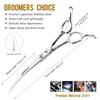 High-End Double-Tailed Curved 7.0-Inch Curved Scissors Pet Scissors, Professional Grade, Up And Down Curved, For Pet Masters