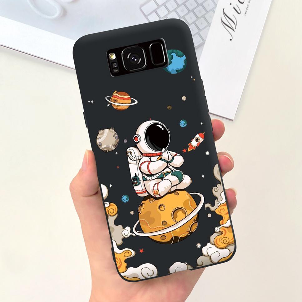 For Samsung Galaxy S8+ 6.2" Case Space Planet Cute Cat Soft Silicone Cover For Samsung S8+ S8 Plus S8 Bumper Phone Case Fundas