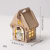 Christmas Luminous Wooden Cabin Ornament - Small House Tree Decoration