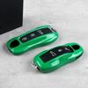 Car Remote Key Fob Shell Cover Python Green for Porsche Panamera Cayenne Taycan 711 918 Macan Boxster Cayman Key Case
