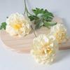 Geranium Flowers UV Resistant Faux Silk Geranium Flower Bouquet with 3 Heads