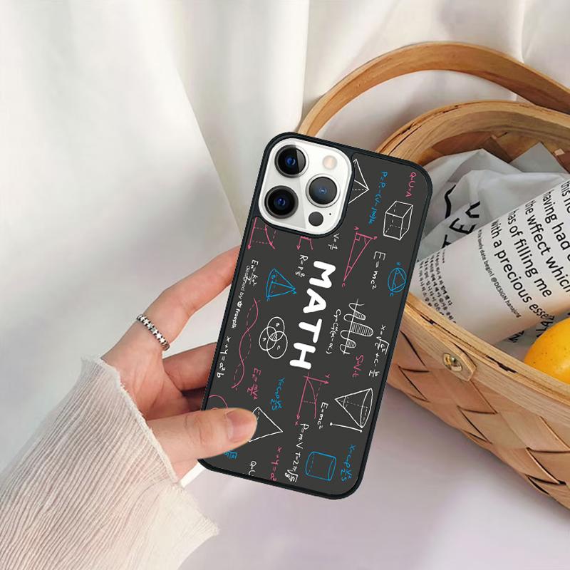 Symbol Math Science Physics Formulas Phone Case For iPhone 17 Air 16 15 14 11 12 13 Pro MAX Plus coque Cover