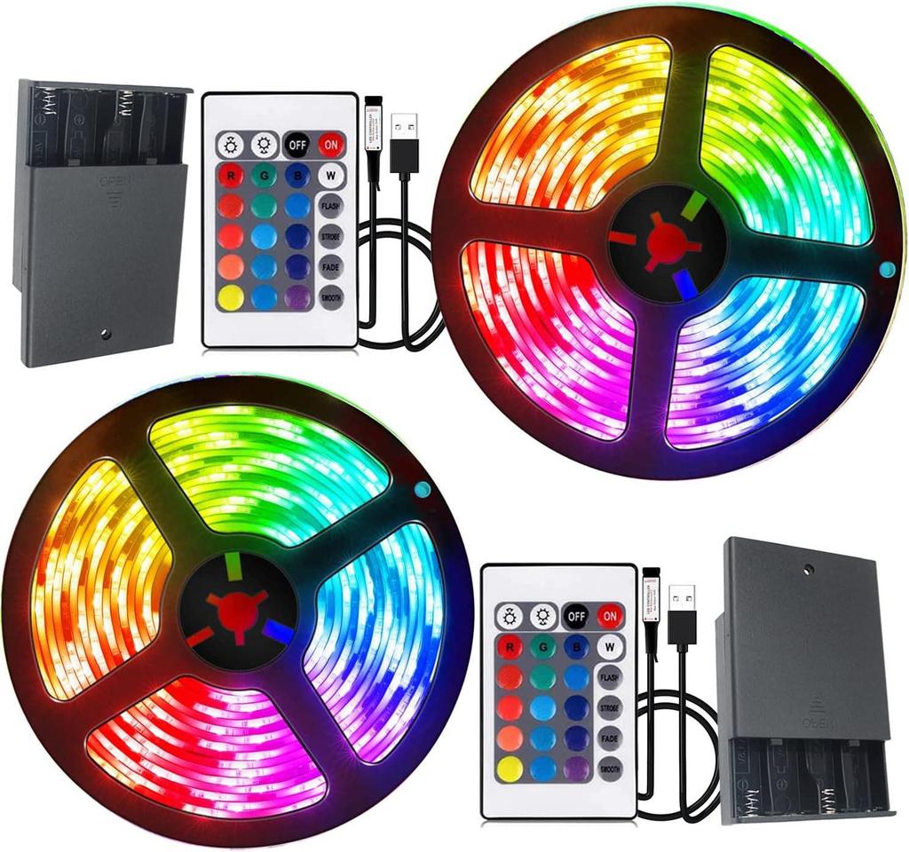 5V Waterproof Low Voltage 5050 LED Strip Light for Cabinets, Stairs, Outdoor Decor