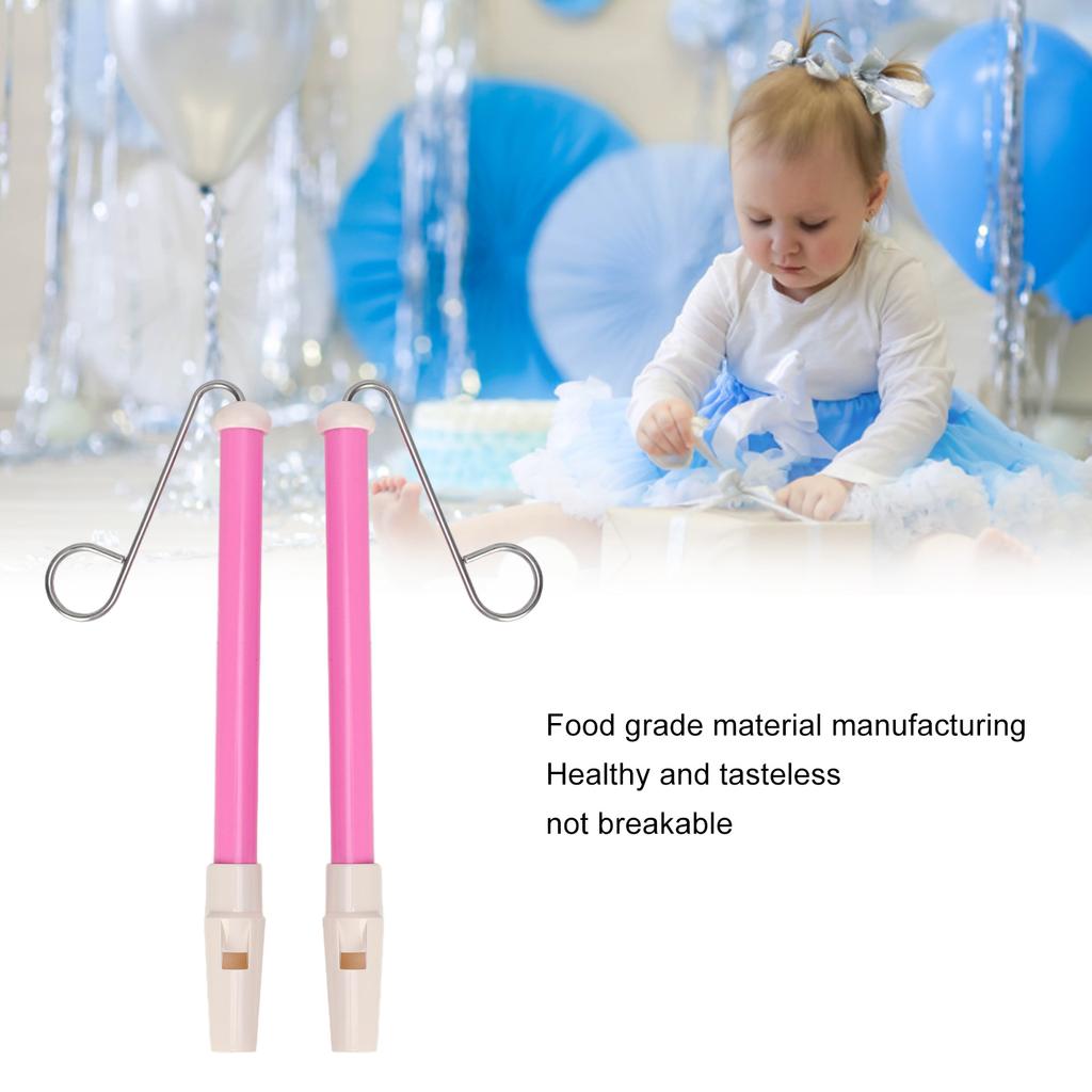2Pcs Slide Whistle ABS Metal Safe and Simple To Play Lovely Color Children Musical Instrument
