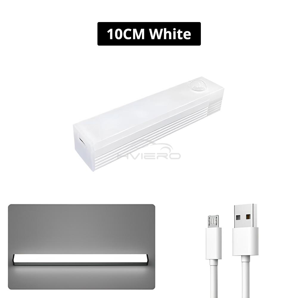 LED Car Motion Sensor Night Light 10/20/30CM Automatic Induction Lamp USB Rechargeable Smart Room Lighting Magnetic Decorative 10CM