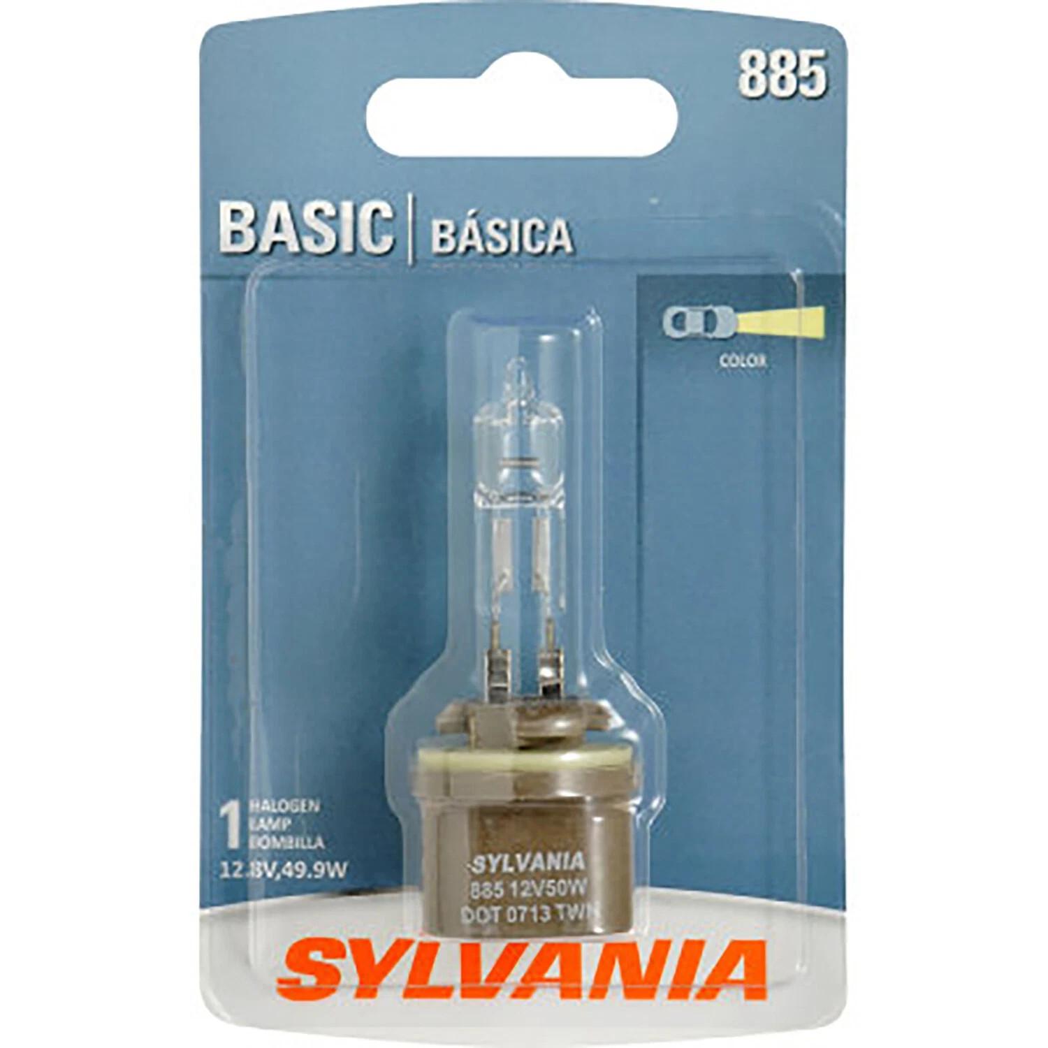 SYLVANIA - 885 Basic - Halogen Light Bulb for Fog & Headlight Applications, 1 PC