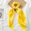 Women Girl Bow Satin Ribbon Ponytail Scarf Hair Tie Rope Scrunchies Elastic Band