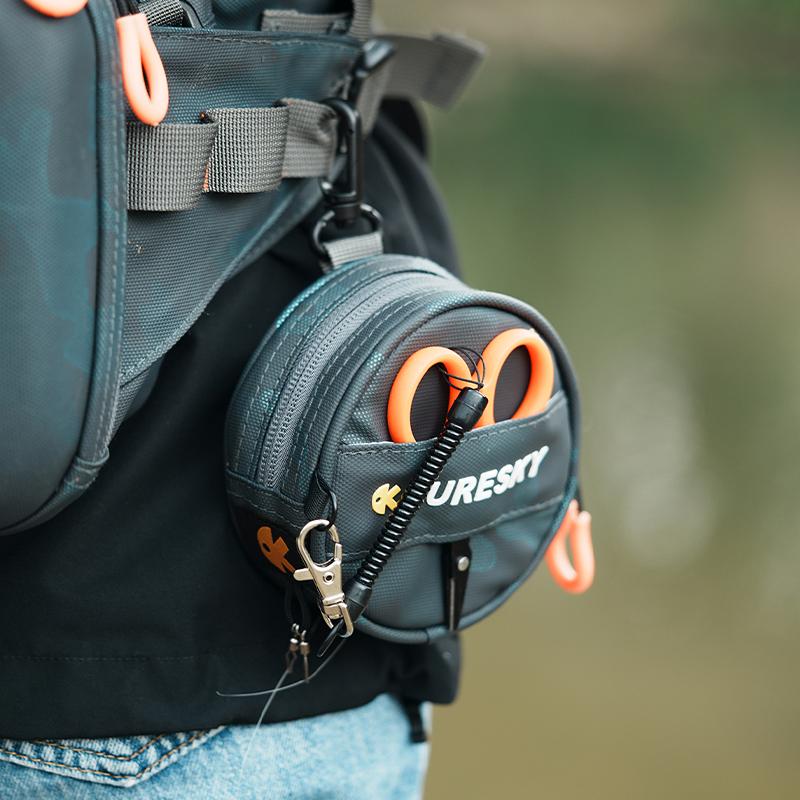 Carbon Fiing Line Storage Bag Portable Multifunctional Main Line Le Line Scissors Case for Lure Fiing Gear Fishing Accessories