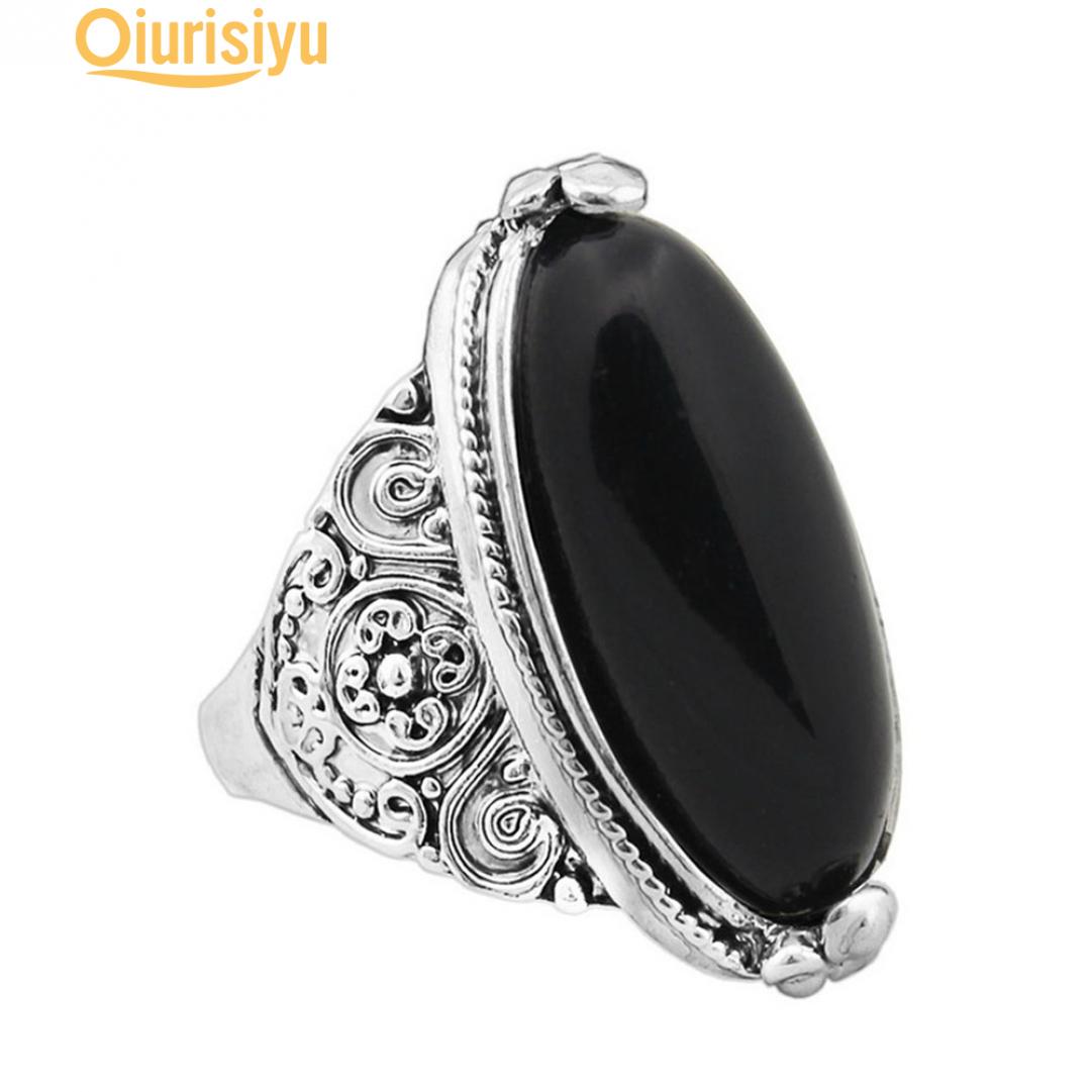 

Женское винтажное кольцо с большим овальным камнем, имитация бирюзы 17mm