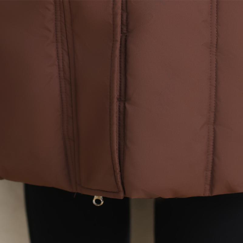 Plus Size XL-5XL Middle Age Women Long Coats Winter Parkas Hooded Thick Warm Elegant Women's Jackets