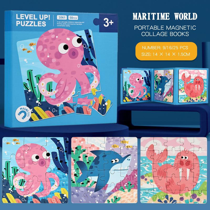 Magnetic Animal Puzzle Board For Preschool Kids Educational Toy