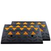 Rubber Curb Ramp 2 Pack, 6" Rise Height Heavy-Duty 33069 Lbs/15 T Capacity Threshold Ramps, Driveway Ramps with Stable Grid Structure for Cars,