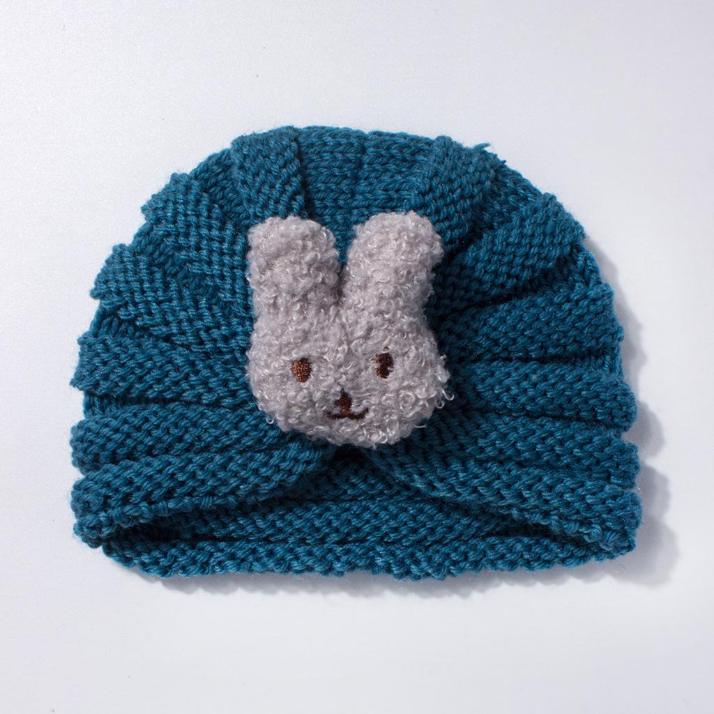 European & American Kids' Knit Wool Winter Hat - Cute Rabbit Cartoon Beanie