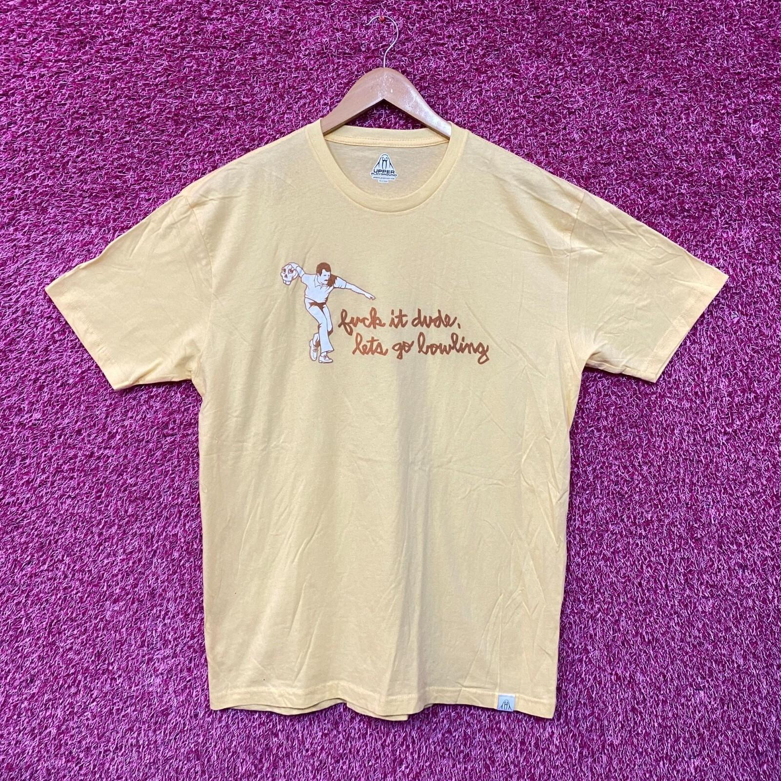The BIg Lebowski Were Going Bowling Yellow Tshirt 4XL
