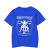 Punk Vintage Streetwear Alien Unisexs TShirt Gamer TShirt Da Vinci Print Short Sleeve Y2k Rock Graphic Print TShirt Unisex