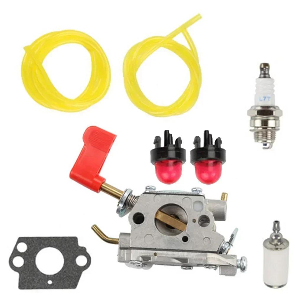 C1U-W32 Carburetor Kit with Gaskets for Poulan 545006017 545030102 530039235 PP446E PP446ET SM446E Lawn Mower Carb