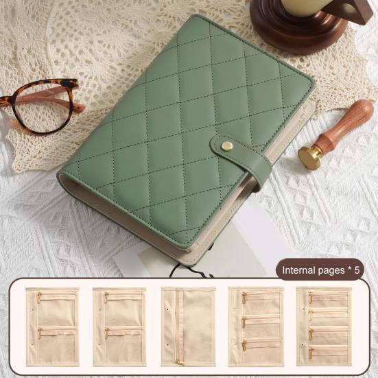 Jewelry Storage Book Set, PU Leather Travel Organizer, with 5 Removable Soft Velvet Pages Design, Jewelry Pouch for Necklaces Rings Earrings