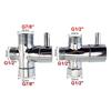 Hand Bidet Faucet Stainless Handheld Toilet Bidet Sprayer Shower Head Kit Self Clean G1/2 G7/8 Valvefor Bathroom WC Sprayer