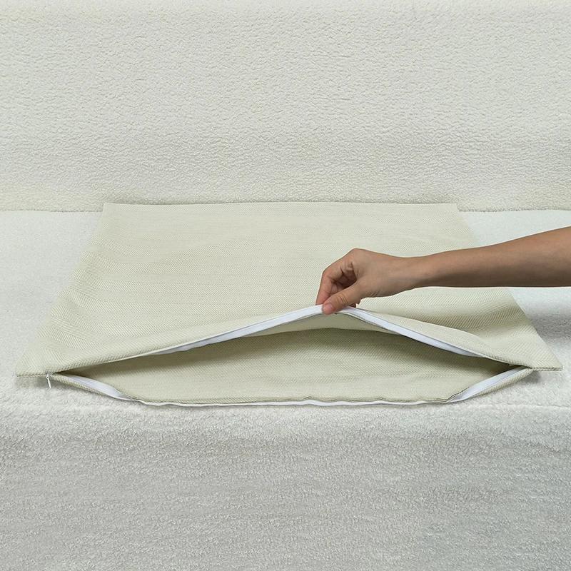 40/45/50/60/70cm Chenille Big Cushion Cover Bamboo Textured Solid Color Throw Pillow Case for Bedroom Sofa Home Decorative