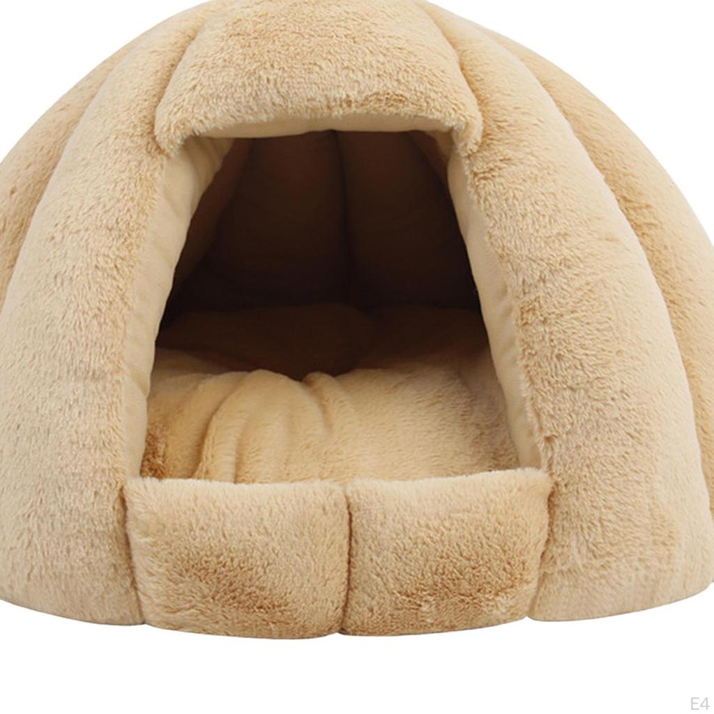 Semi Closed Cat Nest Autumn Winter Bed Kennel Shelter Pet Pets Cave for Kitten Hamster