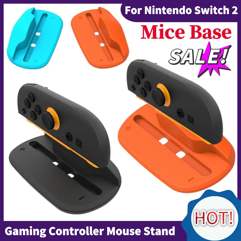 2Pcs Gaming Controller Mouse Stand Portable Mice Base Controller Mouse Dock For Nintendo Switch 2 Joy-Con Gaming Accessories