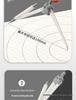 9-Piece Geometry Set for School: Compass, Protractor, Ruler, Square, and More