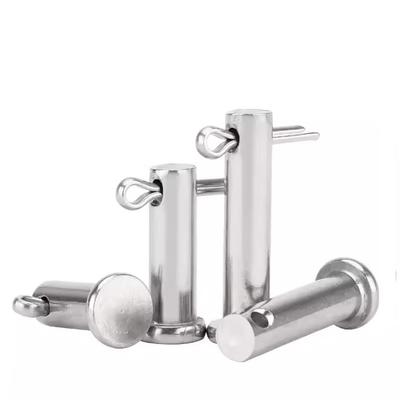 10Pcs/Set Durable M6 Pin Shaft Cotter Cylindrical Flat Head Positioning Pin 304 Stainless Steel GB882 Plug Pin Set