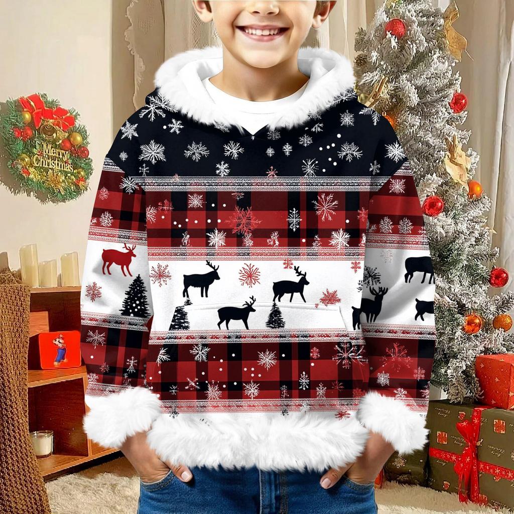 Children's Sweatshirt Girls Boys Long Sleeve Lightweight Casual Hoodie Loose Comfortable  Sweatshirt