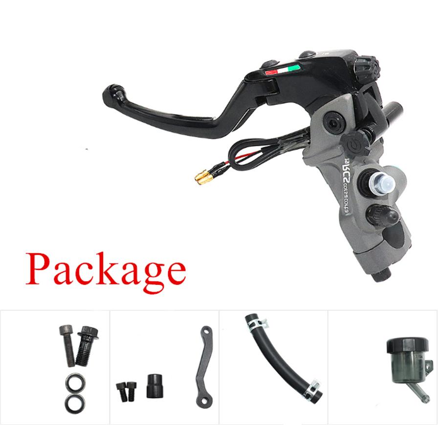 Left  Side CNC 19 RCS Motorcycle Brake Master Cylinder Cable clutch Radial Brake Pump 22mm Universal For Honda Yamaha Kawasaki Suzuki