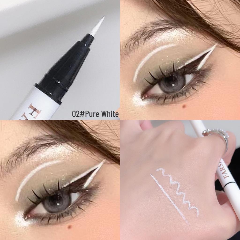 Huaxueer Quick-Dry Waterproof Eyeliner Pen - Ultra-Fine, Smudge-Proof, Long-Lasting Color for Cosplay and Stage Makeup