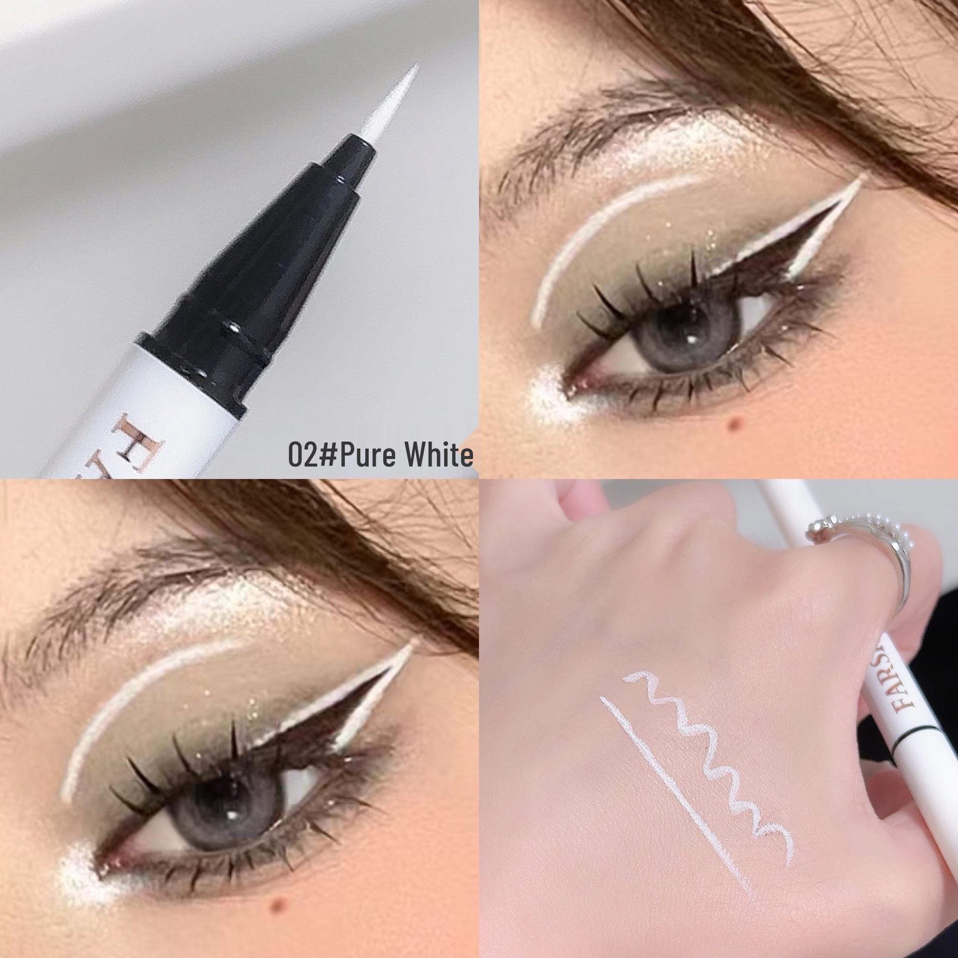 

Huaxueer Quick-Dry Waterproof Eyeliner Pen - Ultra-Fine, Smudge-Proof, Long-Lasting Color for Cosplay and Stage Makeup