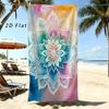 Gradient Purple Background Pineapple Art Beach Towel Soft Quick Dry Microfiber Towel For Pool Beach Shower Outdoor Vacation Use