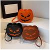 Dýňová crossbody taška pro ženy Dýňová taška přes rameno Dámská Halloweenská taška PU kůže Démon Messenger taška Halloweenská nákupní taška