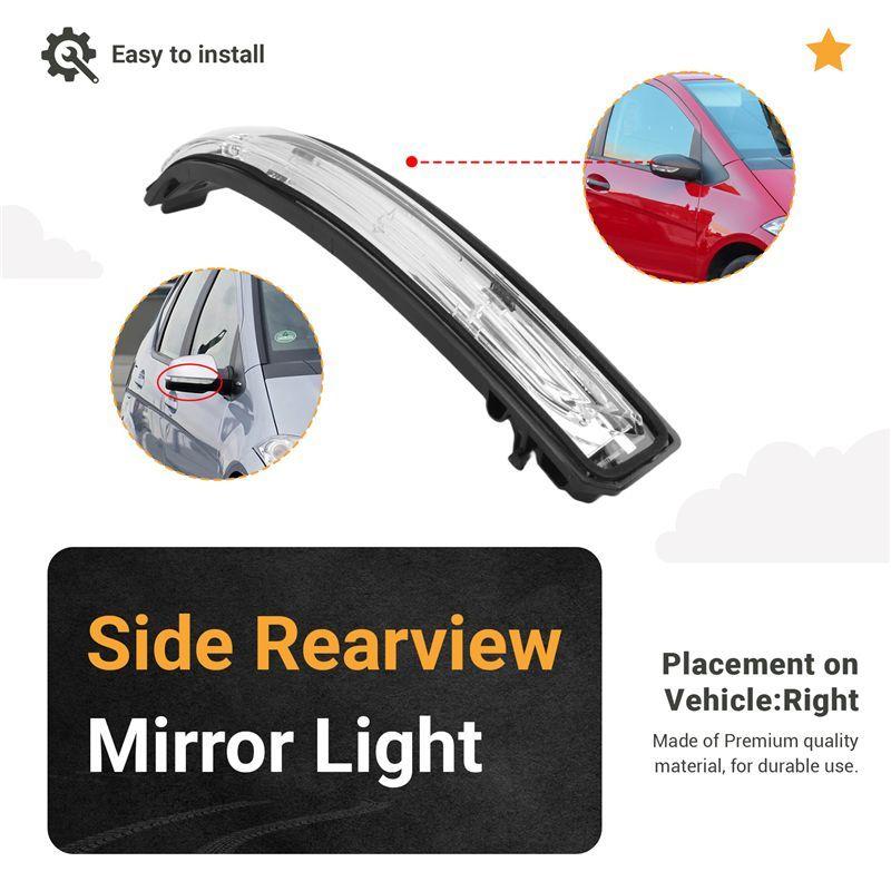 LED Rearview Mirror Light For Mercedes Benz A B-Class W169 W245 07-11 Turn Signal Indicator Light Replacement Parts