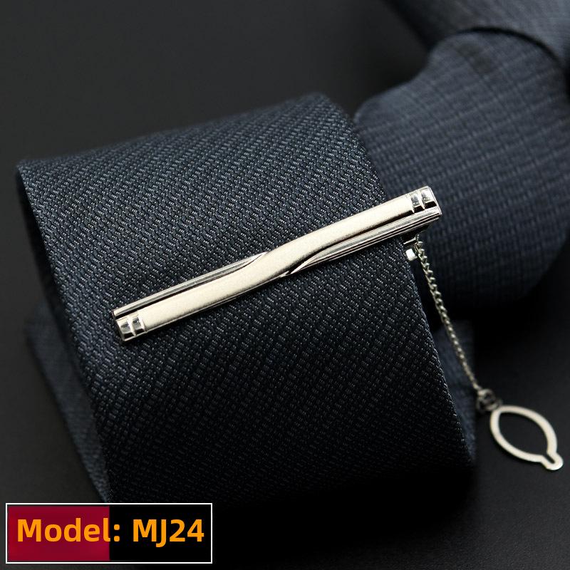 

Мужской серебряный зажим для галстука — формальный, простой, профессиональный аксессуар