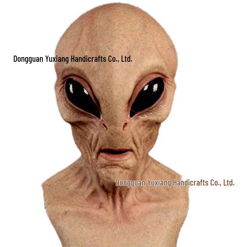 Alien UFO Green Latex Halloween Headgear Mask
