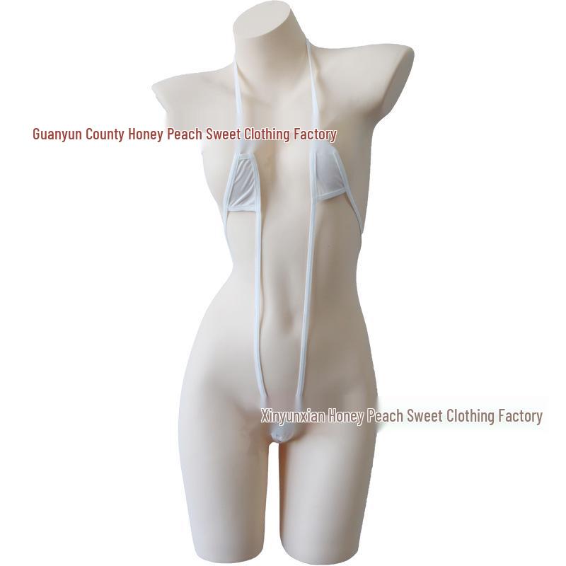 Festive Butterfly Bell Knot Three-Piece Lingerie Set