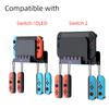 Wall Mount for  Switch 2/Switch 1,  Storage Wall Stand with 5 Game Card Holders & 4 Joy Con Brackets